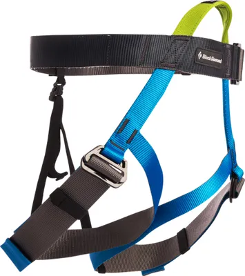 Hüftgurt "Vario Speed" von Black Diamond in Schwarz; Blau und Grün; geeignet für Klettern.