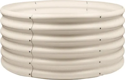 Produktbild von Rundes Hochbeet – 90 cm x 45 cm – Elfenbein
