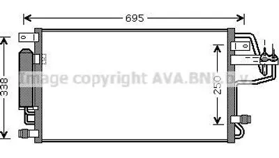 Produktbild von PRASCO HY5156D Kondensator Klimaanlage Klimakondensator für HYUNDAI TUCSON (JM) +Trockner