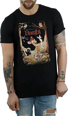 Produktbild von Bambi - T-Shirt für Herren BI1570 (XL) (Schwarz)