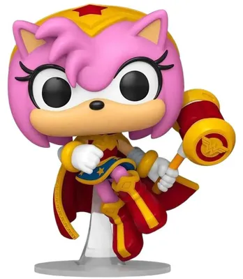 Obrázok produktu pre DC x Sonic the Hedgehog POP! Heroes Vinyl Figur Amy ako Wonder Woman 9 cm