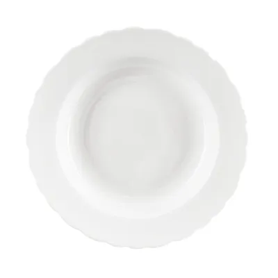 Zdjęcie produktu dla Talerz obiadowy głęboki porcelanowy MONA 24 cm, 350 ml