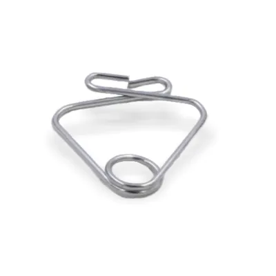 Produktbild von Deckenklemme für Rasterdecken aus Metall, Länge 29 mm, Ø Öse 6,5 mm | vernickelt