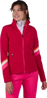Immagine prodotto di Rossignol Strawpile Fleece con cerniera integrale Rosso, Rosa M Donna Rosso, Rosa M