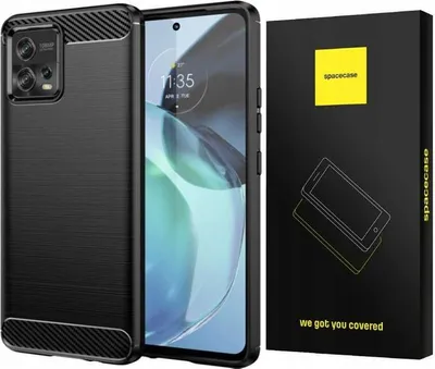 Zdjęcie produktu dla Etui ochronne SPACECASE Carbon do Motorola Moto G72 czarny