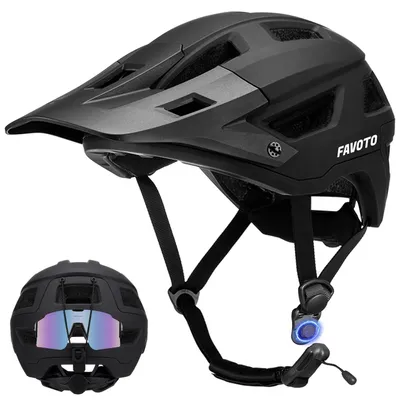 Zdjęcie produktu dla Favoto Kask rowerowy MTB lekki z wizjerem