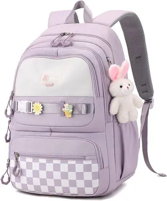 Produktbild von Schulrucksack für Jugendliche mit verstellbarer Schultergurte, wasserdicht und mehreren Fächern - Schul- und Sportrucksack für den Alltag