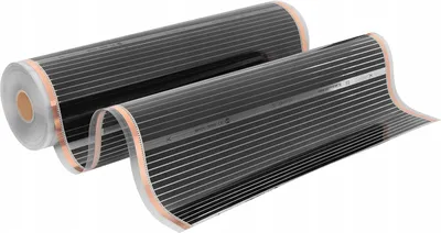 Image de Film infrarouge noir-argent, largeur 100cm, 160W/m², 1 mètre