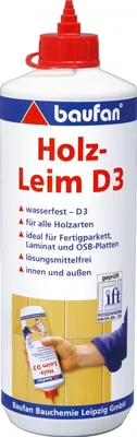 Produktbild von Baufan Holzleim wasserfest transparent 1kg 102473