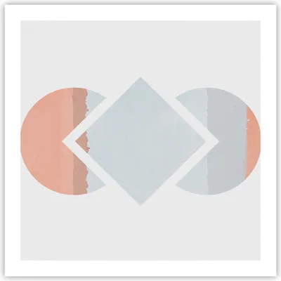 Produktbild von Poster - Poster ohne Rahmen - Stück Geometrisch Diamant - 60x60 cm - Wand Bild - Wanddeko - Wandbilder - Kunstposter - Wandposter - Bilder - Kunstdruck - Wanddekoration - Wandbild - P2XAC60x60-4690