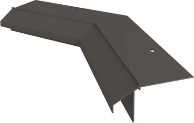 Produktbild von Renoplast Aluminium Traufprofil K10R Harzböden, Innenecke 135°, Graphit