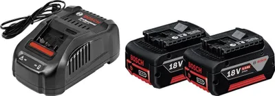 Zdjęcie produktu dla Bosch Starter-Set, Bateria, Litowo-jonowa (Li-Ion), 5 Ah, 18 V, GAL 1880 CV, Czarny