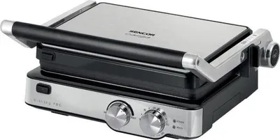 Image de Grill électrique Sencor, 2000W, Plaques Antiadhésives Amovibles, Thermostat Réglable, Minuterie, SBG 4010SS