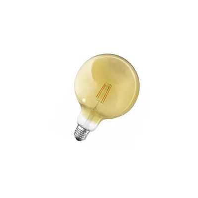 Produktbild von LEDVANCE Smart LED Lampe in Gold mit 6W, 2700K, E27, 125mmx178mm, mit Wifi Technologie, Leuchtmittel dimmbar Global-Form steuerbar über App und Sprachassistenten