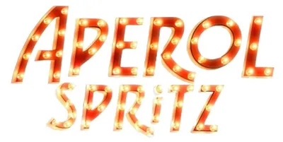 Produktbild von Aperol Spritz LED Leuchtreklame / Wandleuchte Orange (Innen- & geschützten Außenbereich, 85x50cm)