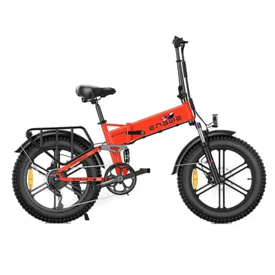 Immagine prodotto di ENGWE Engine X Bicicletta elettrica pieghevole - Fatbike - 20 pollici - Motore 250W - 7 marce - 100 km di autonomia - Freni a disco meccanici - Rosso