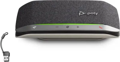 Zdjęcie produktu dla HP Poly Sync 20 Speakerphone USB-C/A Adapter, PC, Czarny, 0,715 m, Dotyk, 86 dB, Windows 10, Windows 11