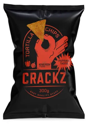 Produktbild von CRACKZ Tortilla Chips Paprika Crunch mit würziger Paprikanote 300g