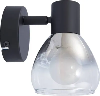 Produktbild von Lindby Wandleuchte Pendura, Ø 9 cm, schwarz, Glas