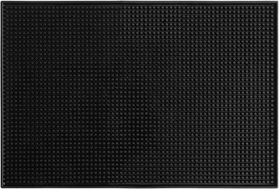 Image de Tapis antidérapant pour évier, noir, PVC, 45 x 30 cm