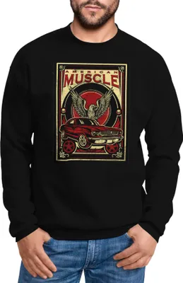 Produktbild von Sweatshirt Herren American Muscle Vintage Retro Rundhals-Pullover Neverless® schwarz S