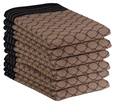 Produktbild von DoubleDry Geschirrtücher Baumwolle - 6-teilig - 50x70cm -   - Hochwertige Geschirrhandtücher - Deluxe, Gold