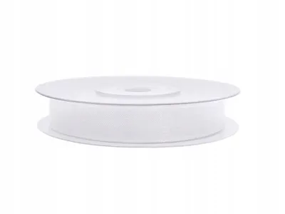 Zdjęcie produktu dla Tasiemka szyfonowa, biały, 6mm/25m (1 szt. / 25 mb.)