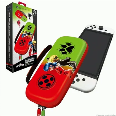 Obrázok produktu pre Hyperkin M07541-MTBC, Tvrdé puzdro, Nintendo, Zelená, Červená, EVA (etyl-vinyl-acetát), Nintendo Switch, Nintendo Switch Lite, Nintendo Switch OLED, Odolné voči nárazom, Odolné voči pádom, Odolné proti poškriabaniu, Odolný proti nárazom, Vode odolné