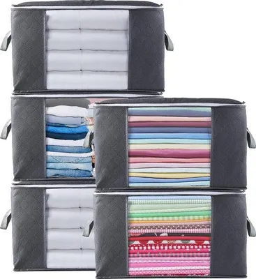 Obrázok produktu pre Úložné boxy pod posteľ – organizér do skrine \ Skladacie úložné boxy – organizér do skrine