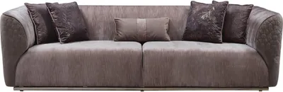 Produktbild von Dreisitzer Sofa 3 Sitzer Polstersofa Stoffsofa Moderne Braun Sofas