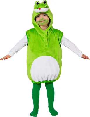 Produktbild von O5007-104 Quaki Kinder Mädchen Junge Frosch Weste Kostüm Gr.104