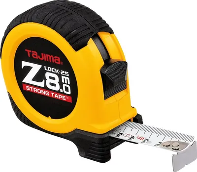 Immagine prodotto di Tajima Bandmaß Z-LOCK Länge 8 m Breite 25 mm Dual-Lock-Bandmaß mit NylonCoat