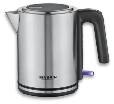 Immagine prodotto di Severin WK 3449, 1,7 l, 2400 W, Nero, Argento, Acciaio inossidabile, Plastica, Indicatore del livello dell'acqua, Senza filo