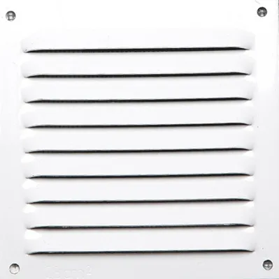 Image de Grille d'aération aluminium laqué, L.10 x l.10 cm