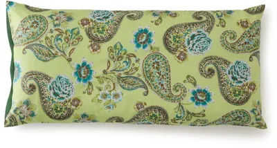Produktbild von Bassetti Satin-Kissenhülle einzeln Rapallo Farbe LIMETTENGRÜN V1 Größe 40x80