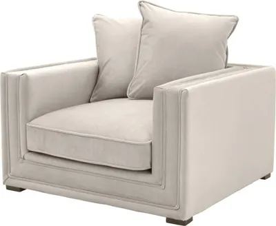 Produktbild von Casa Padrino Designer Hotel Sessel Grau - Luxus Kollektion
