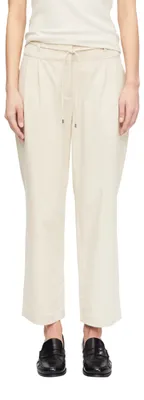 Produktbild von COMMA Damen Stoffhose aus Lyocellmix – Straight Leg, Bindegürtel, Faltendetails