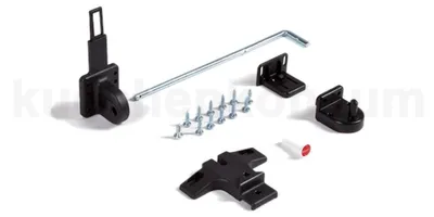 Image de Kit de montage Hailo 1711939 noir pour Uno Duo