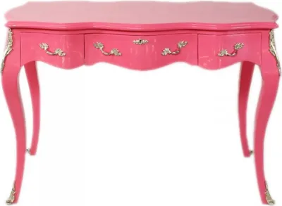 Produktbild von Casa Padrino Barock Schreibtisch Sekretär / Konsole Pink 120 x 60 x H80 cm - Luxus Möbel
