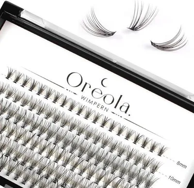 Produktbild von Famanu Wimperncluster für individuelle Extensions - 120 Stück, 0,07D, 8-14 mm