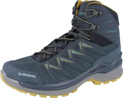 Produktbild von LOWA Innox Pro GTX MID Herren Trekkingstiefel blau gelb Textil - Größe: UK 10