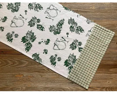 Produktbild von Tischläufer ELENI Weintrauben Motiv, 100 % Baumwolle, in 40x100 cm