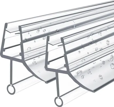 Obrázok produktu pre EMKE náhradné tesnenie deflektor vody tesnenie sprchového kúta kúpeľňa 4-6mm sklo 2 x 600mm - typ 2