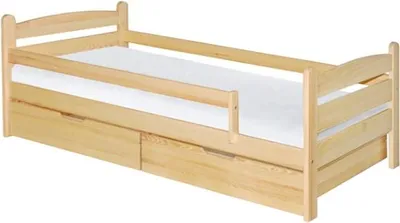 Produktbild von Einzelbett 90x200 GASTON mit Schubladen - Kiefer