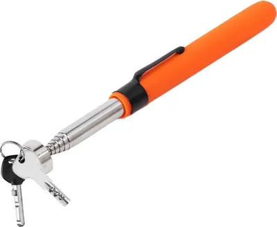 Produktbild von Jumada's - Teleskop-Magnetstift - Magnetstab - Magnetgreifer - Werkzeug - Ausziehbar bis 72 cm - Orange