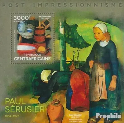 Produktbild von Briefmarken Zentralafrikanische Republik 2014 Mi Block 1208 (kompl. Ausgabe) postfrisch Paul Serusier