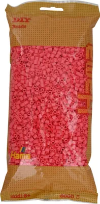 Produktbild von 6000 Hama Midi Bügelperlen - Pastell-Rot