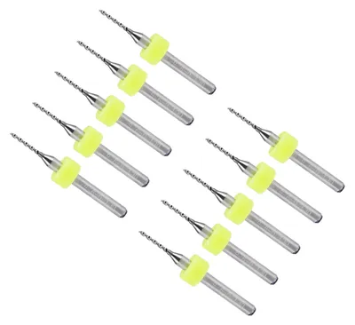 10er-Pack 1 mm PCB-Bohrer aus Wolframcarbid