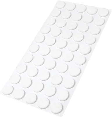 Produktbild von Adsamm® | 50 x selbstklebende Filzgleiter / Weiß / Ø 16 mm / rund / Möbelgleiter aus Filz mit 3.5 mm Stärke