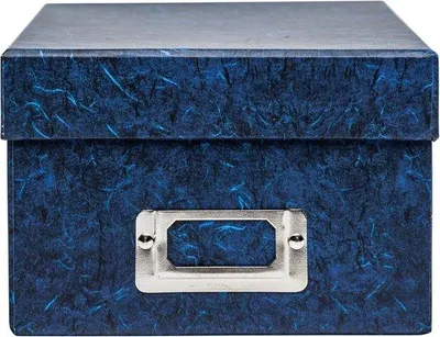 Produktbild von Famanu Fotoaufbewahrungsbox blau - 22,5 x 16,7 x 11,5 cm, für 700 Fotos 10x15 cm